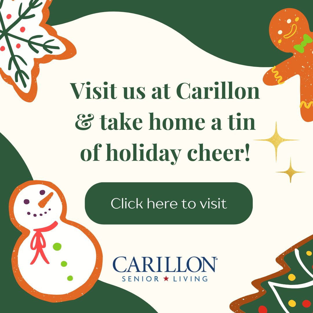 Visit us at Carillon & take home a tin of holiday cheer!